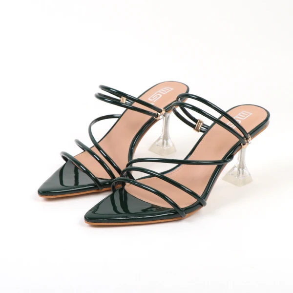 Sexy Dark Green Evening Party Womens Sandals 2021 7 cm Stiletto Heels High Heels Open / Peep Toe Sandals