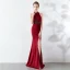 Sexy Black Evening Dresses  2019 Trumpet / Mermaid Halter Beading Pearl Sleeveless Backless Floor-Length / Long Formal Dresses