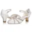 Elegante Ivory / Creme Satin Glanz Brautschuhe 2021 5 cm Thick Heels Spitzschuh Hochzeit Hochhackige