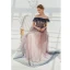 Glitzernden Rosa Abendkleider 2019 A Linie Off Shoulder Star Pailletten Kurze Ärmel Rückenfreies Lange Festliche Kleider