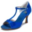 Chic / Beautiful White Prom Latin Dance Shoes 2021 T-Strap 7 cm Stiletto Heels Pointed Toe Womens Sandals High Heels