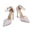 Charmant Multifarben Brautschuhe 2019 Knöchelriemen Kristall Strass 11 cm Stilettos Spitzschuh Hochzeit Hochhackige