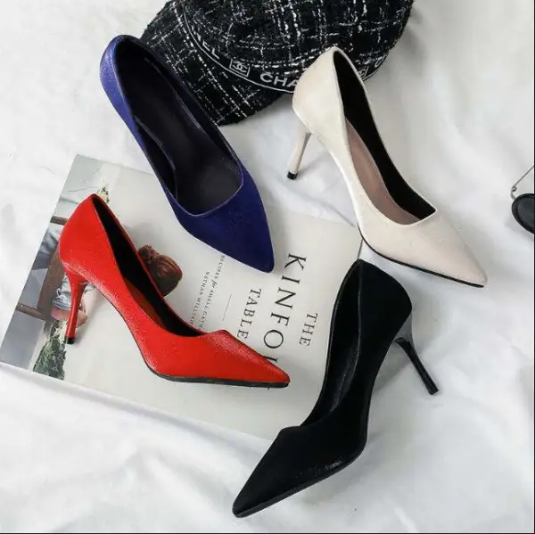 Affordable Office Beige Pumps 2019 7 cm Stiletto Heels Pointed Toe Pumps