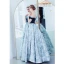 Elegant Ocean Blue Evening Dresses  2019 A-Line / Princess Suede Off-The-Shoulder Lace Flower Sleeveless Backless Floor-Length / Long Formal Dresses