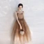 Chic / Belle Marron de retour Robe De Graduation 2019 Princesse Bretelles Spaghetti Noeud Sans Manches Dos Nu Longueur Cheville Robe De Ceremonie
