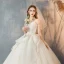Elegant Ensfarget Elfenben Brudekjoler 2019 Prinsesse Strapless Uten Ermer Ryggløse Buste Lange
