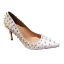 Moderne / Mode Ivoire Soirée Escarpins 2019 Rivet 9 cm Talons Aiguilles À Bout Pointu Escarpins