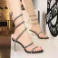 Charmant Argenté Soirée Chaussures Femmes 2019 Faux Diamant 8 cm Talons Aiguilles Peep Toes / Bout Ouvert Talons Hauts