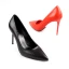Modest / Simple Red Casual Pumps 2019 Leather 9 cm Stiletto Heels Pointed Toe Pumps