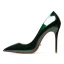 Chic / Belle Vert Foncé Soirée Escarpins 2019 Cuir Verni 12 cm Talons Aiguilles À Bout Pointu Escarpins
