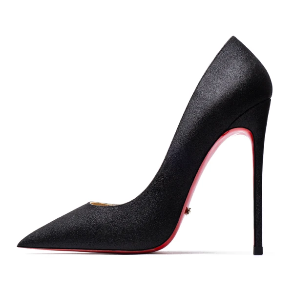 Charming Silver Evening Party Pumps 2019 Sequins 12 cm Stiletto Heels Pointed Toe Pumps
