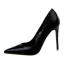 Stilig Svart Aften Pumps 2019 10 cm Stiletthæler Spisse Pumps