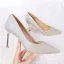 Glitzernden Rosa Brautschuhe 2018 Glanz 8 cm Stilettos Spitzschuh Hochzeit Pumps