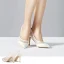 Charming Ivory Evening Party Pumps 2019 Leather Satin Lace Rhinestone 8 cm Stiletto Heels Pointed Toe Pumps