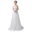 Charmant Ivoire Robe De Mariée 2021 Princesse De l'épaule Paillettes En Dentelle Fleur Sans Manches Dos Nu Train De Balayage Mariage