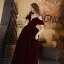 Chic / Beautiful Burgundy Evening Dresses  2019 A-Line / Princess Spaghetti Straps Suede Bow Short Sleeve Backless Floor-Length / Long Formal Dresses
