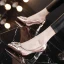 Charming Silver Evening Party Pumps 2019 Patent Leather Crystal Rhinestone 7 cm Stiletto Heels Pointed Toe Pumps