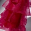 Charmant Bordeaux Robe De Soirée 2019 Princesse Encolure Dégagée Paillettes Ceinture Volants en Cascade Longue Robe De Ceremonie