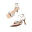 Mode Blanche Vêtement de rue Noeud Sandales Femme 2021 Bride Cheville 8 cm Talons Aiguilles Peep Toes / Bout Ouvert Sandales Talons Hauts