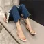 Mode Weiß Strassenmode Knöchelriemen Sandalen Damen 2021 Strass 6 cm Stilettos Peeptoes Sandaletten Hochhackige