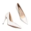 Fashion White Office OL Pumps 2021 7 cm Stiletto Heels Pointed Toe Pumps High Heels