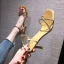 Romeins Sexy Zwarte Straatkleding Rhinestone Sandalen Dames 2021 Enkelband 7 cm Naaldhakken / Stiletto Peep Toe Sandalen Hoge Hakken