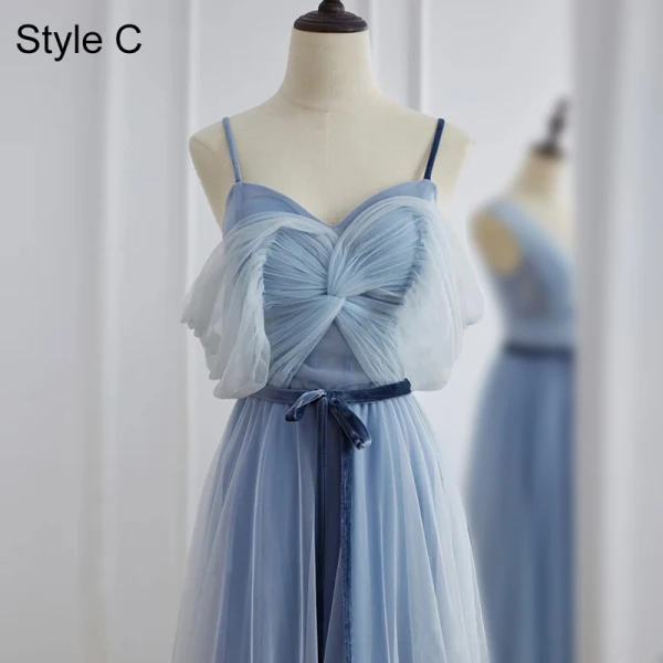 Modest Simple Sky Blue Bridesmaid Dresses 2021 A Line Princess Short Sleeve Sash Bow Floor Length Long Bridesmaid Wedding Party Dresses Modest Simple Sky Blue Bridesmaid Dresses 2021 A Line Princess Short Sleeve Sash Bow Floor Length Long Bridesmaid Wedding Party Dresses