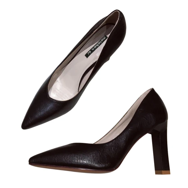 Simple Noire Bureau OL Escarpins Talons Hauts 2021 9 cm Talons Aiguilles À Bout Pointu Escarpins