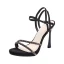 Sexy Champagne Evening Party Rhinestone Womens Sandals 2021 10 cm Stiletto Heels Open / Peep Toe Sandals High Heels
