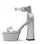 Chic / Belle Vert Foncé Club de carnaval Sandales Femme 2021 Cuir Bride Cheville 13 cm Talons Épais Peep Toes / Bout Ouvert Sandales Talons Hauts