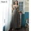 Chic / Belle Gris Robe Demoiselle D'honneur 2021 Princesse Manches Courtes Dos Nu Perlage Perle En Dentelle Fleur Paillettes Longue Demoiselle D'honneur Robe Pour Mariage