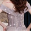 Charmant Lavendel Violett Abendkleider 2021 A Linie Schleife Off Shoulder Perlenstickerei Strass Pailletten Kurze Ärmel Rückenfreies Lange Abend Festliche Kleider