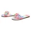 Chic / Belle Multi-Couleurs Désinvolte Arc en ciel Pantoufle & Tongs 2021 Peep Toes / Bout Ouvert Plate Chaussures Femmes