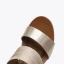 Chic / Beautiful Gold Street Wear Glitter Womens Sandals 2021 5 cm Wedges Open / Peep Toe Sandals