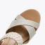 Fashion Champagne Street Wear Braid Womens Sandals 2021 5 cm Wedges Open / Peep Toe Sandals