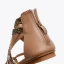 Bohême Marron Désinvolte Plage Plate Sandales 2021 X-Strap Peep Toes / Bout Ouvert Sandales Femme