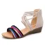 Bohemia Black Summer Street Wear Beach Flat Womens Sandals 2021 X-Strap Open / Peep Toe Sandals