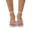 Sexy Noire Été Club de carnaval Sandales Femme 2021 Bride Cheville 10 cm Talons Aiguilles Peep Toes / Bout Ouvert Sandales Talons Hauts