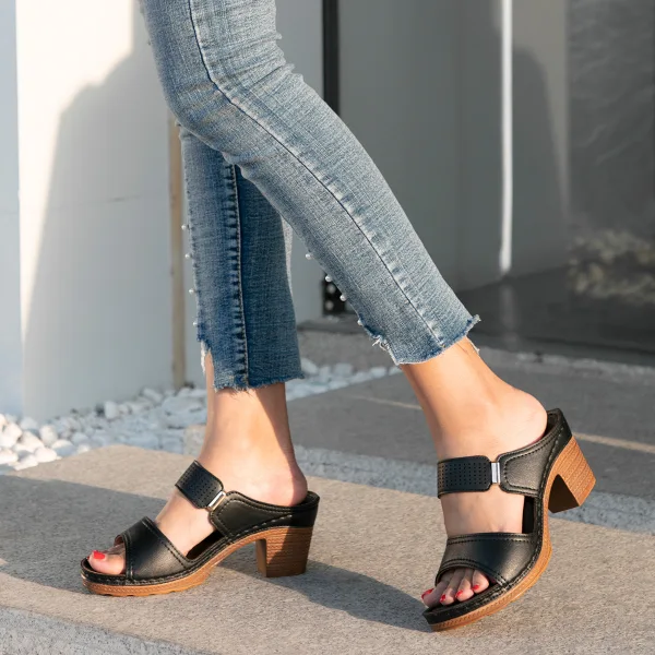 Roman Brown Street Wear Summer Womens Sandals High Heels 2021 7 cm Thick Heels Open / Peep Toe Sandals