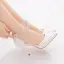 Charmant Weiß Brautschuhe 2021 Perle Strass Knöchelriemen 9 cm Stilettos Spitzschuh Hochzeit Sandaletten Hochhackige