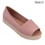 Confortable Noire Été Désinvolte Plage Plate Sandales Femme 2021 Peep Toes / Bout Ouvert Sandales