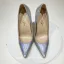 Unusual Silver Laser Cocktail Party Evening Party Pumps 2021 Leather 12 cm Stiletto Heels High Heels 12 cm Heels Pointed Toe Pumps