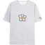 Fashion Summer Casual Grey Printing Flower T-Shirts 2021 Cotton Scoop Neck Short Sleeve Loose Women's Tops T-shirt