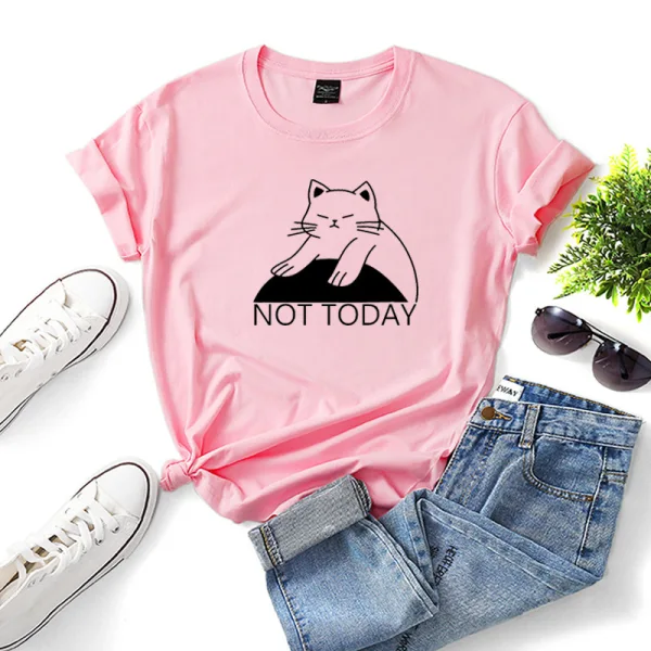 Lovely Casual Summer Loose White Cartoon Cotton Women's Tops 2021 Scoop Neck Short Sleeve T-Shirts