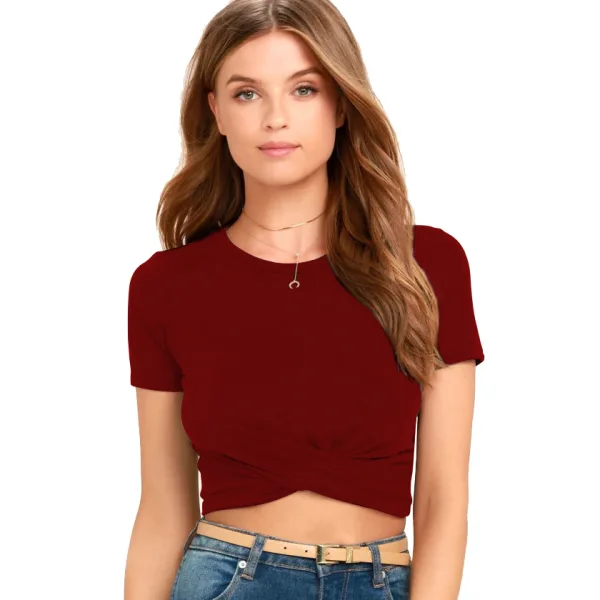 Summer Street Wear White Tight Women Tank 2021 Cotton Scoop Neck Short Sleeve Women's Tops Sweatshirts