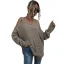 Sommer Strassenmode Khaki Stiefel Leibchen Pullover 2021 Eckiger Ausschnitt Bandeau 3/4 Ärmel Damen Oberteile