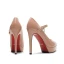 Chic / Beautiful Nude Evening Party Pumps 2021 Patent Leather Waterproof 12 cm Stiletto Heels Pointed Toe Pumps High Heels