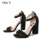 Chic / Beautiful Black Street Wear Summer Womens Sandals 2021 Ankle Strap 10 cm Thick Heels Open / Peep Toe Womens Sandals High Heels