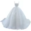 High End Charmant Ivory / Creme Perlenstickerei Strass Pailletten Brautkleider / Hochzeitskleider 2021 Ballkleid Eckiger Ausschnitt Lange Ärmel Rückenfreies Hof-Schleppe Hochzeit