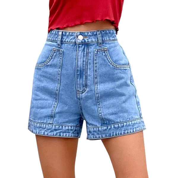 Sexy Été Vêtement de rue Denim Femme Shorts 2021
